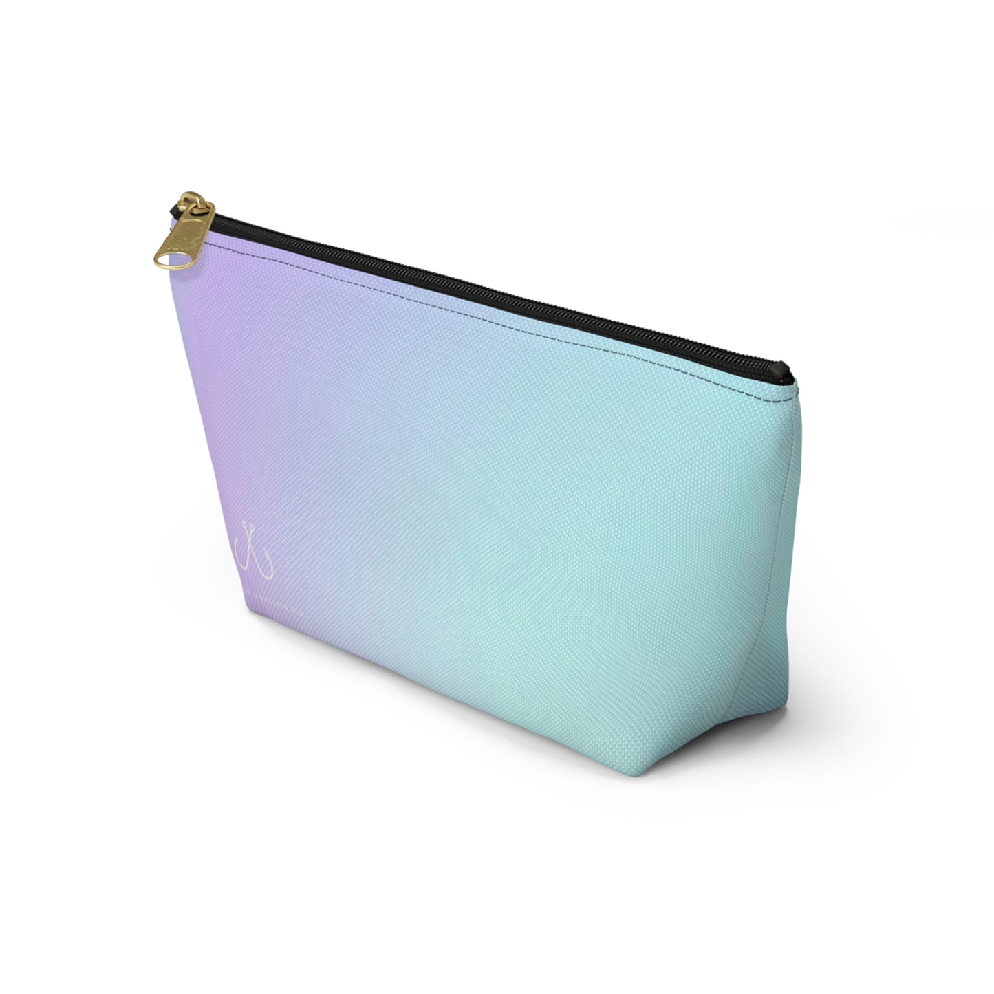 Purple To Blue Ombre Vibrant Gradient Accessory Pouch | Makeup Bag, Travel Organizer, Gift for Her, Beach Essentials, Stylish Storage