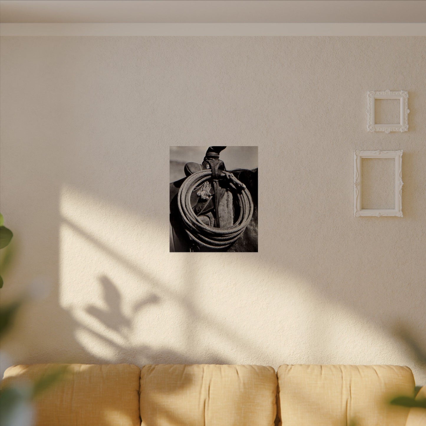 Rope & Leather – Western Textured Watercolor Matte Posters