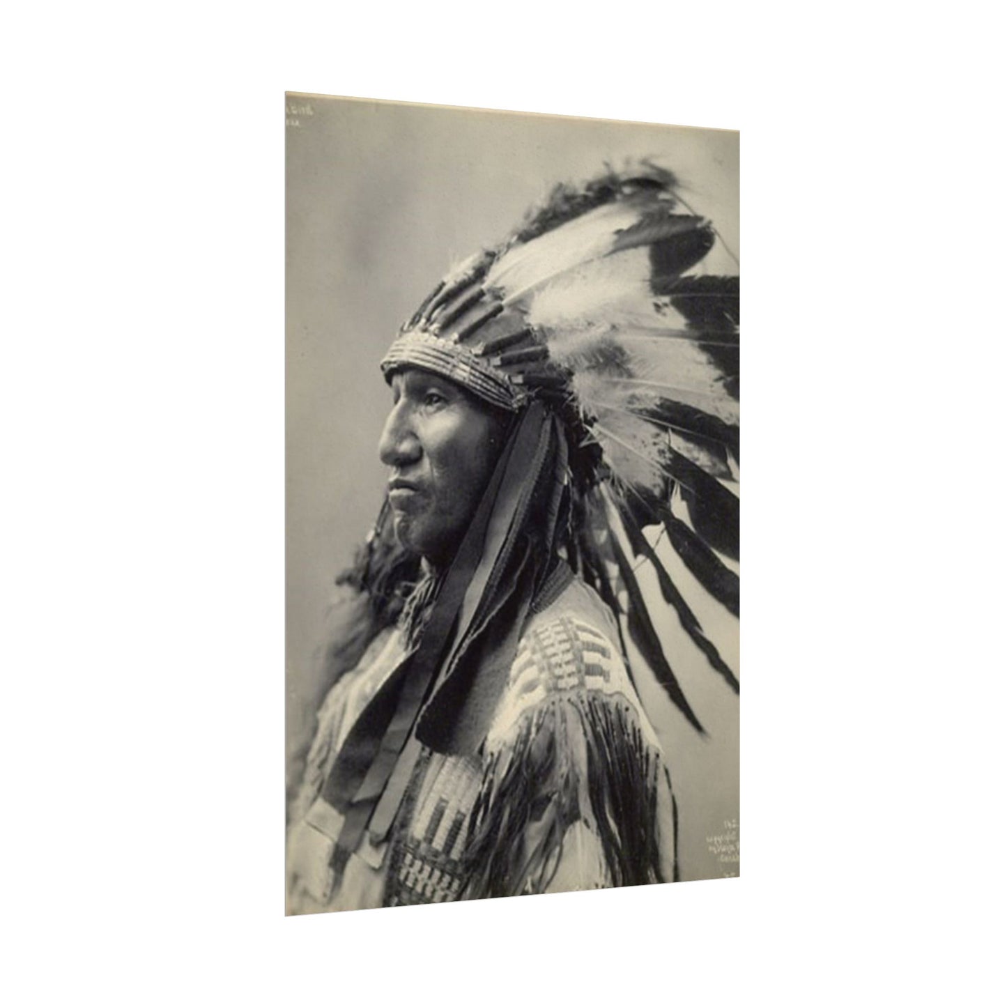 Black Rock Sioux – Western Textured Watercolor Matte Posters