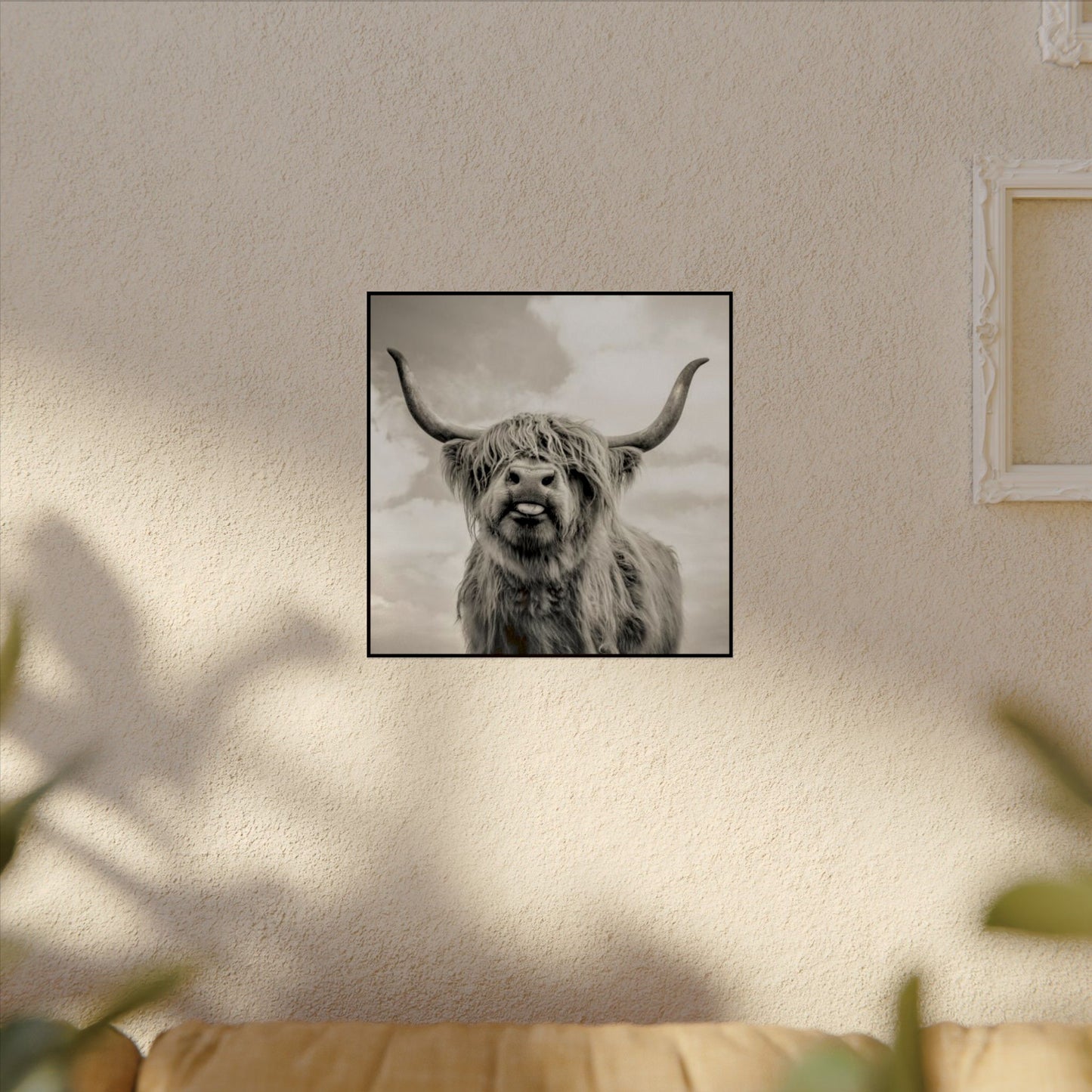 Highland Kisses – Western Textured Watercolor Matte Posters