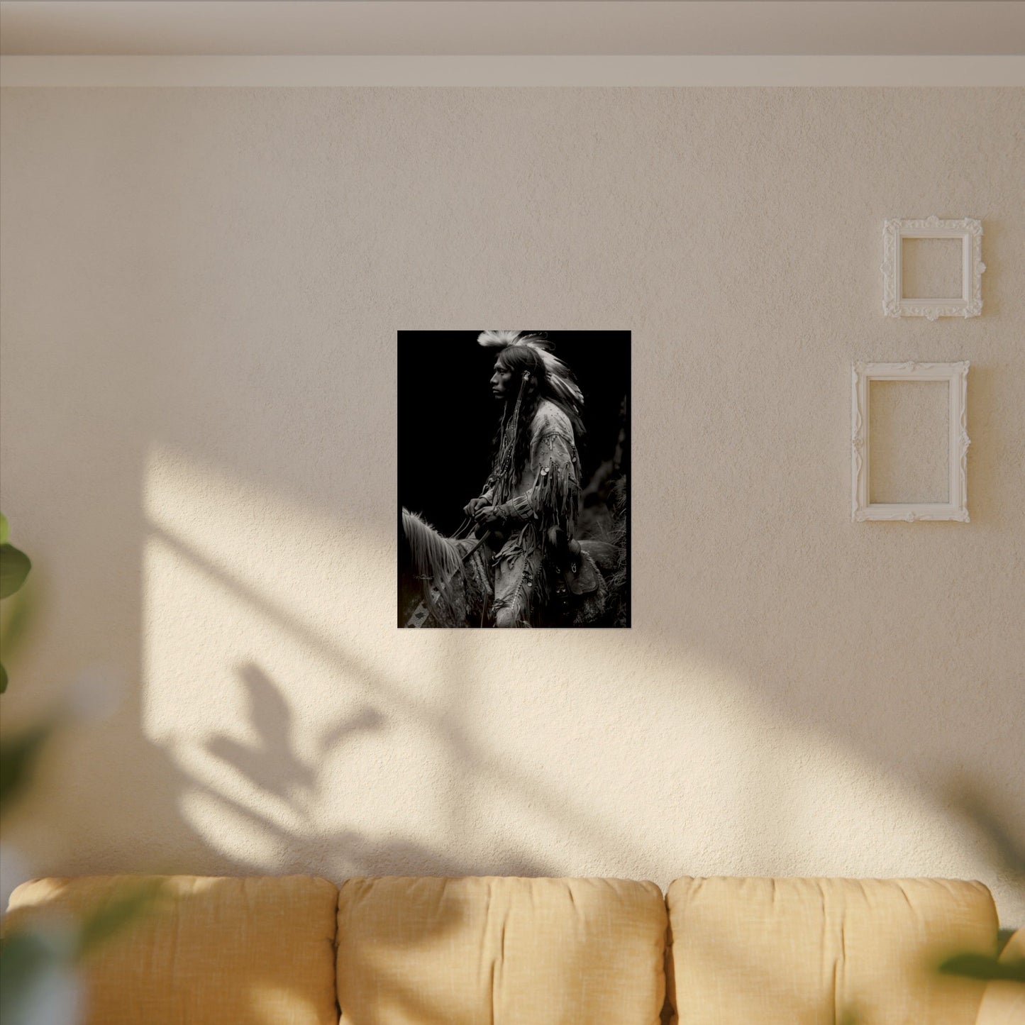 Ghost Rider – Western Textured Watercolor Matte Posters