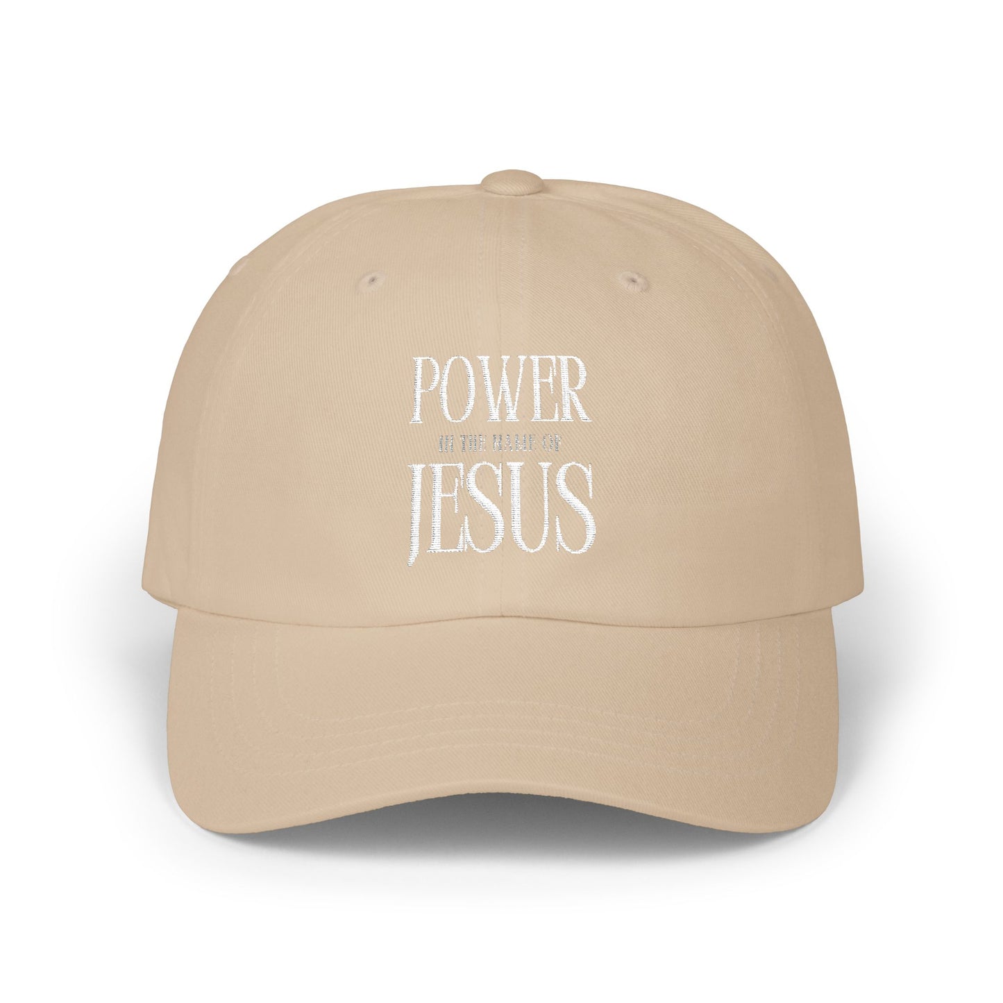 Inspirational Dad Cap, Power by Jesus Cap, Casual Hat for Men, Everyday Wear, Perfect Gift for Dads