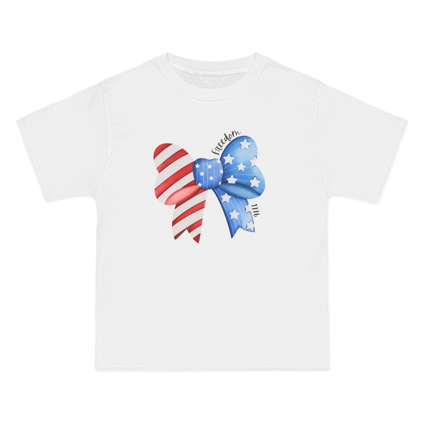 Patriotic 1776 Bow T-Shirt | America 1776 Design, Fourth of July Shirt, Independence Day Tee, Memorial Day Top, Gift for Veterans