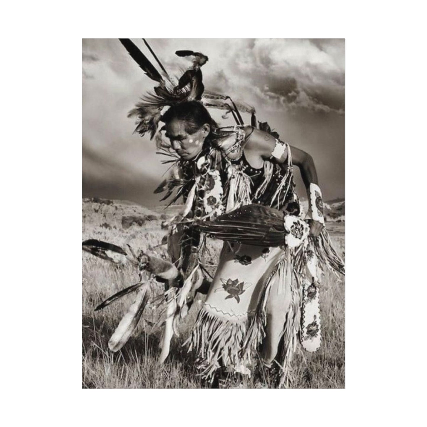 The Dancing Spirit – Western Textured Watercolor Matte Posters