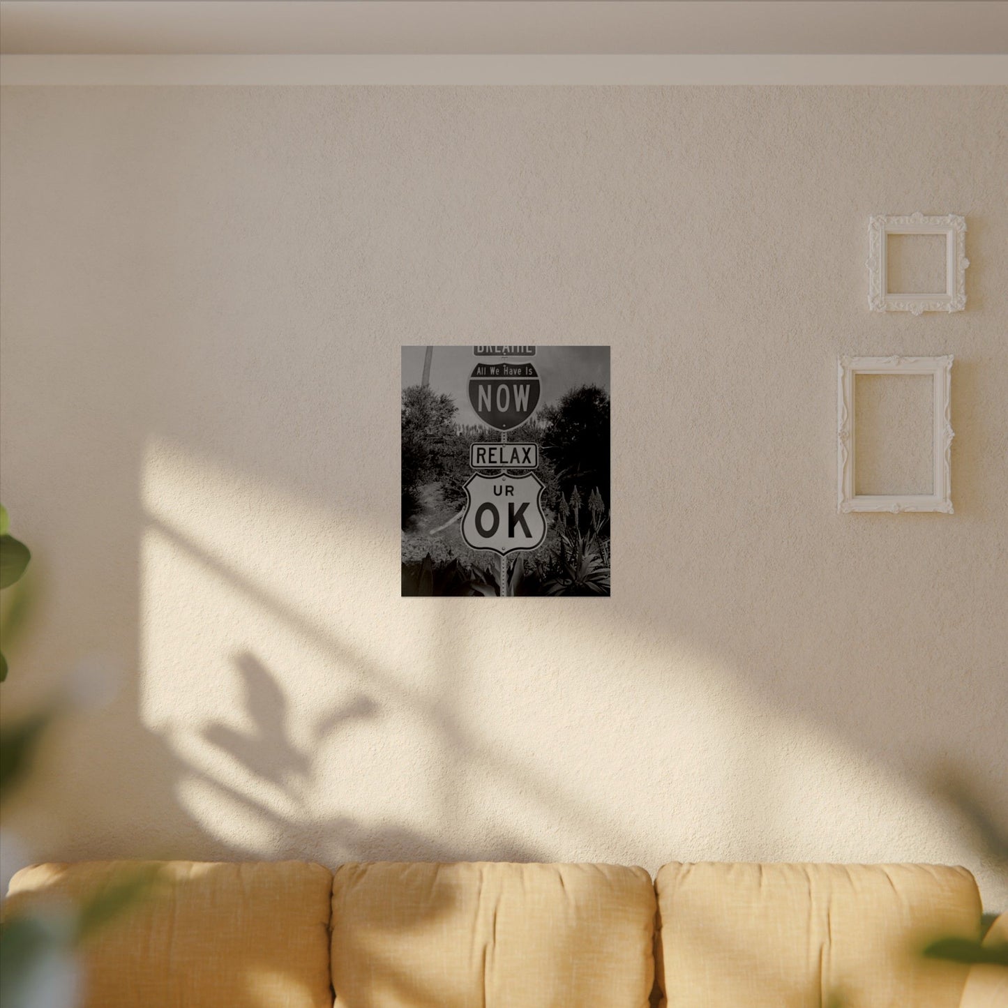 Here's Your Sign Textured Desert Watercolor Matte Posters