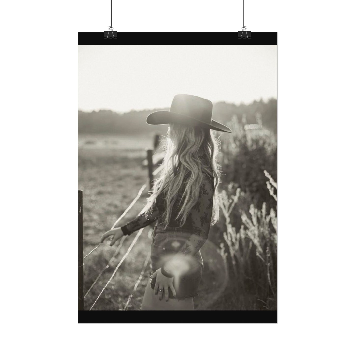 Mornings Gaze– Western Textured Watercolor Matte Posters