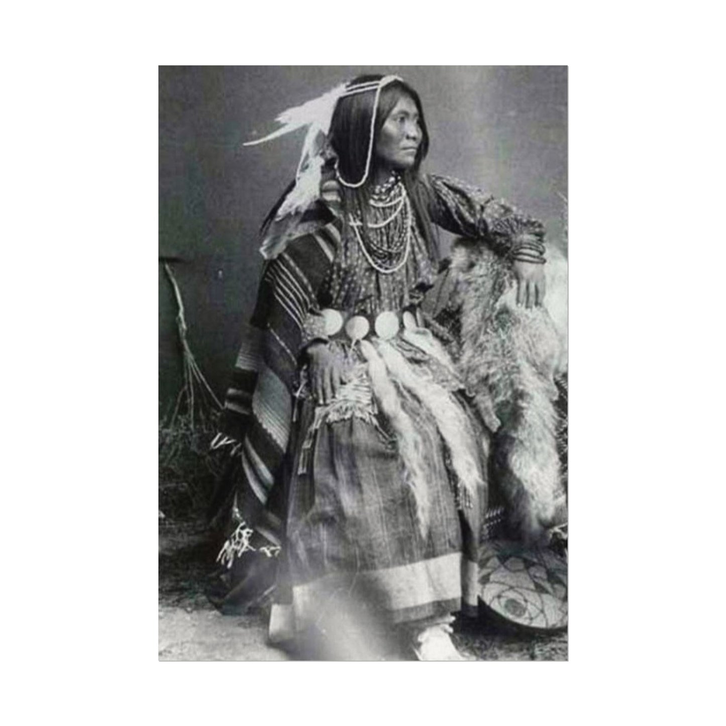 Courage & Strength – Western Textured Watercolor Matte Posters