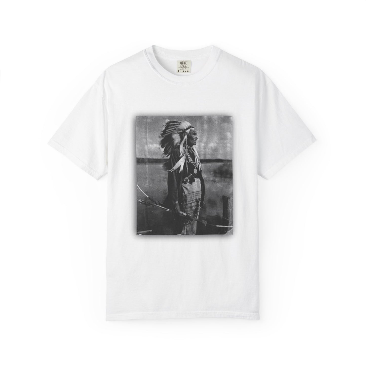 Vintage Native American Tee - Unisex Garment-Dyed T-shirt for Spirit Days, Cultural Events, Heritage Celebrations, Eco-Friendly Fashion,