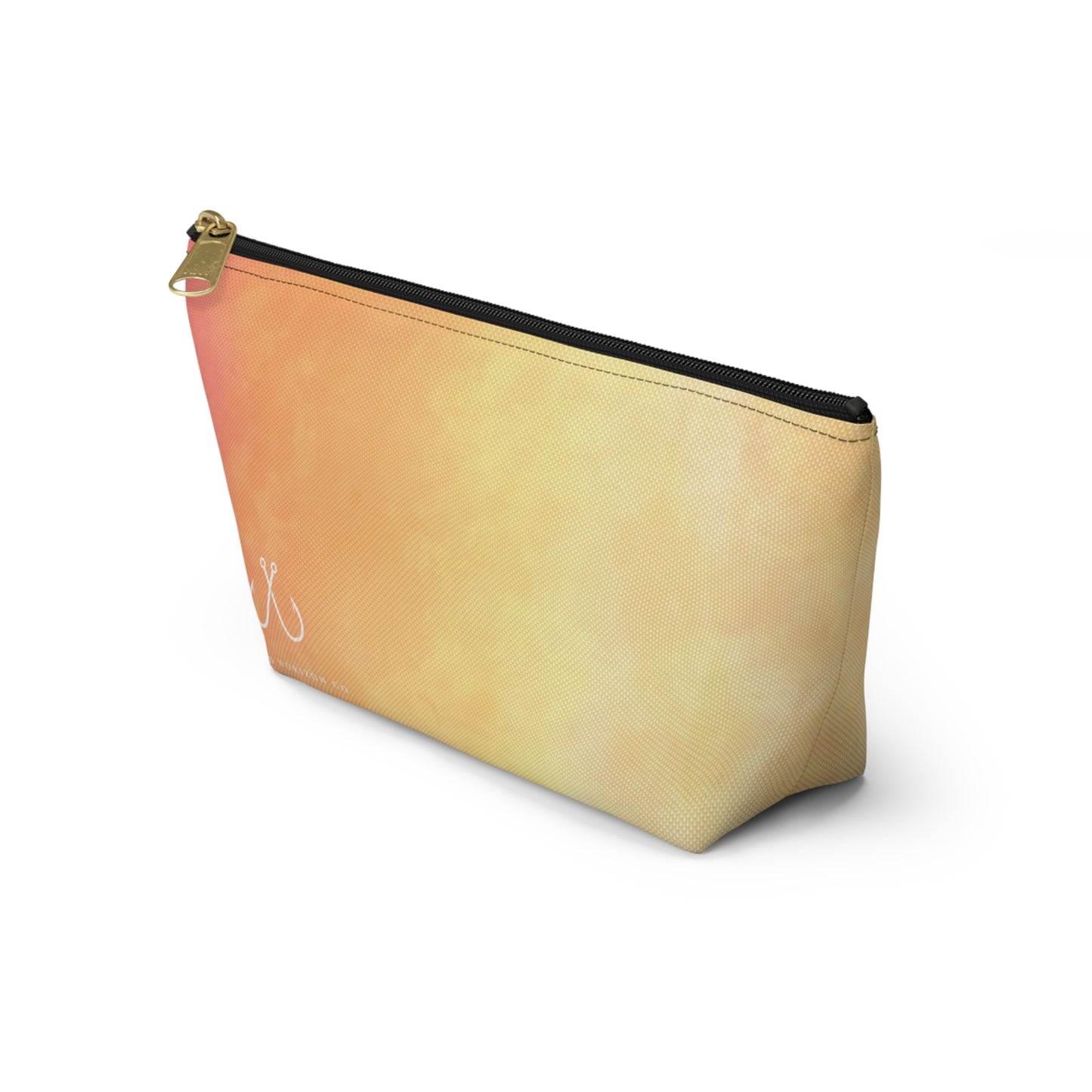 Pink To Orange Ombre Vibrant Gradient Accessory Pouch | Makeup Bag, Travel Organizer, Gift for Her, Beach Essentials, Stylish Storage