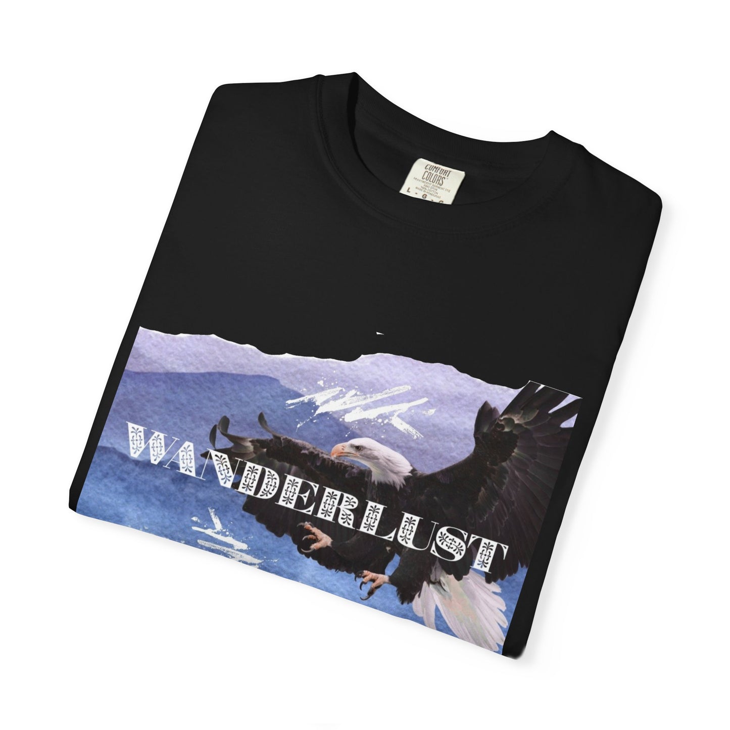 Soaring High Wildlife Adventure Tee Unisex Garment-Dyed T-shirt, Boho Nature Tee, Camping Shirt, Adventure Apparel, Gift for Wilderness Lovers, Angler Lover Giftd