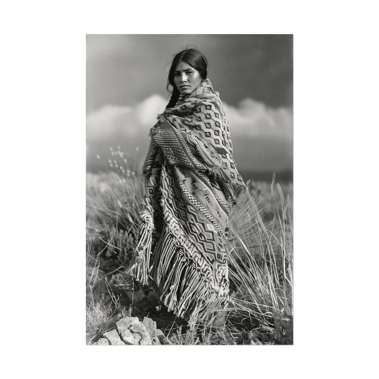 The Wind Calls Her By Name – Western Textured Watercolor Matte Posters