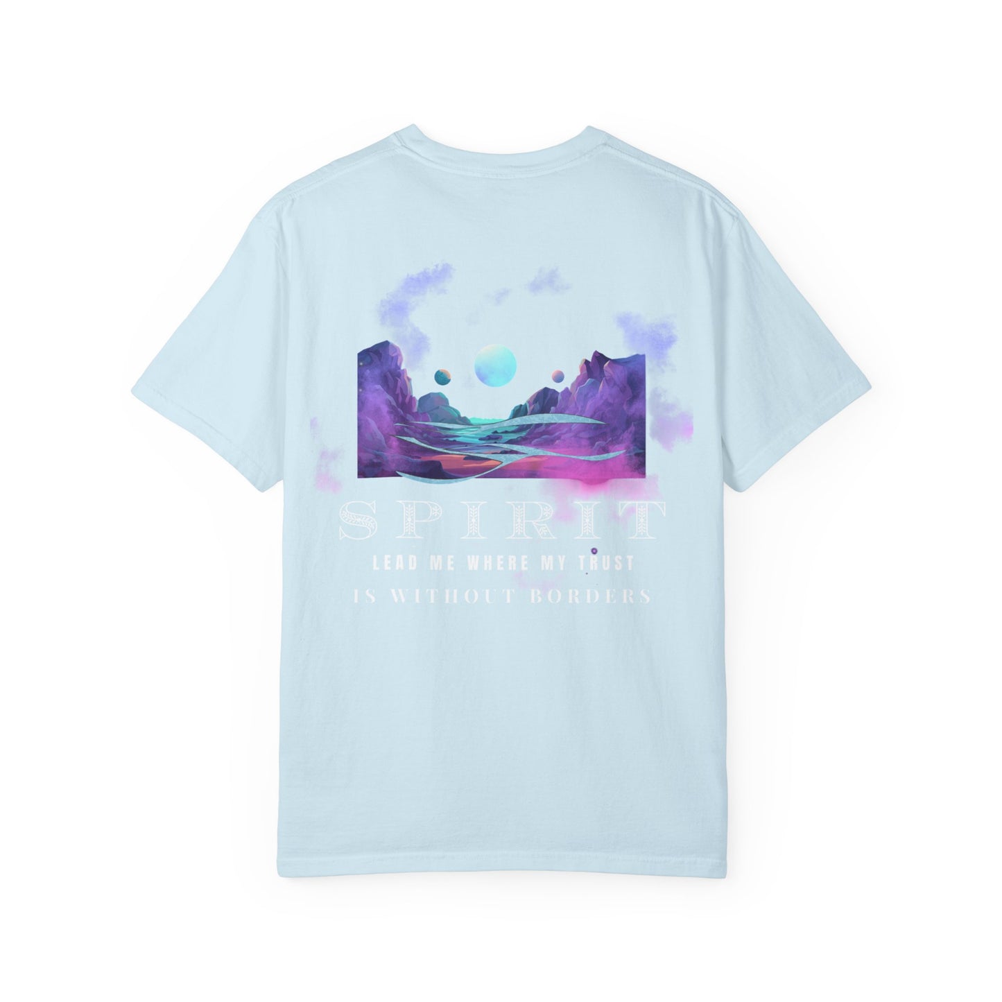 Spirit-Inspired Unisex Garment-Dyed T-shirt, Bohemian Vibes, Spiritual Gift, Meditation Shirt, Astrology Wear, Eco-Friendly Tee