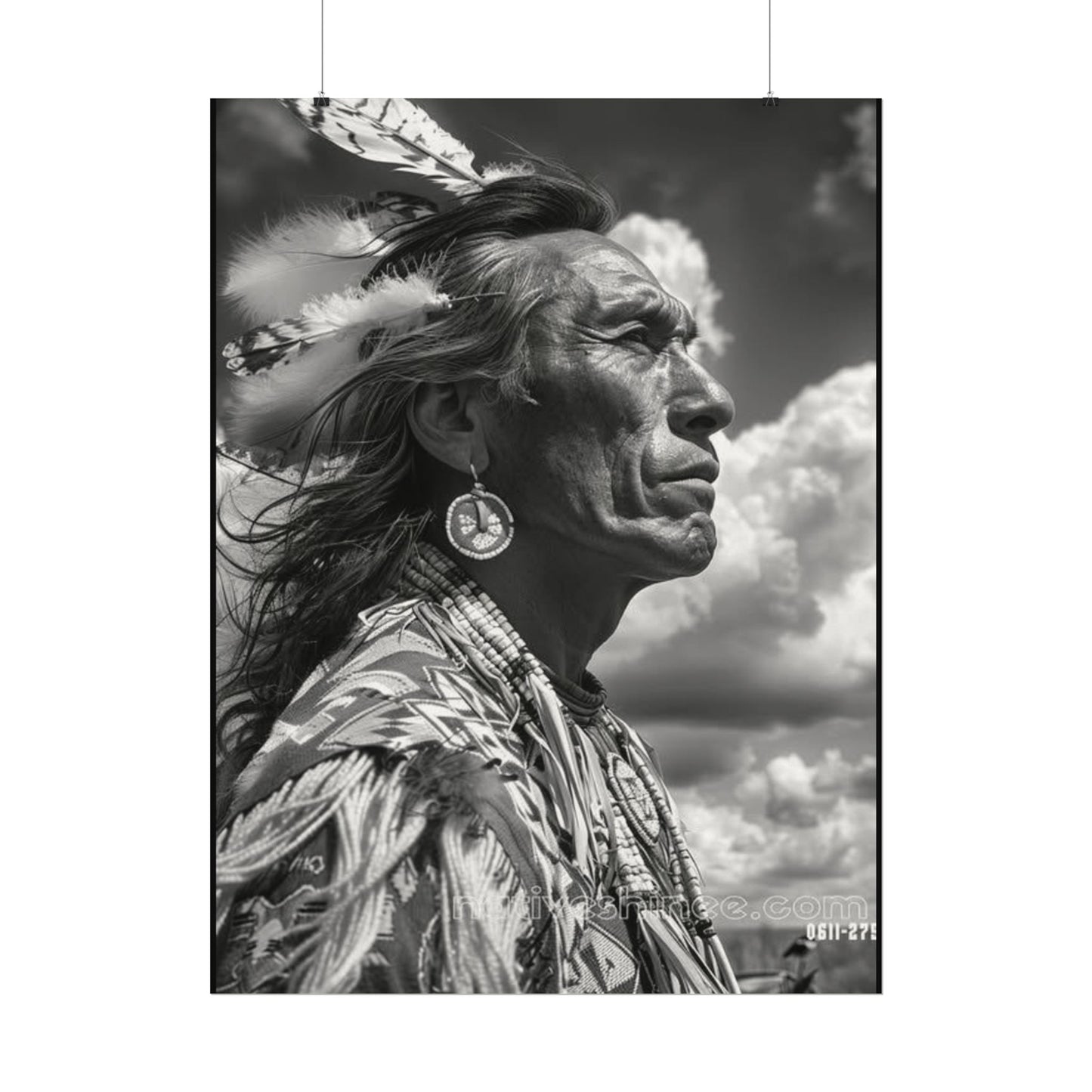 The Ancestral Winds Are Calling  – Western Textured Watercolor Matte Posters