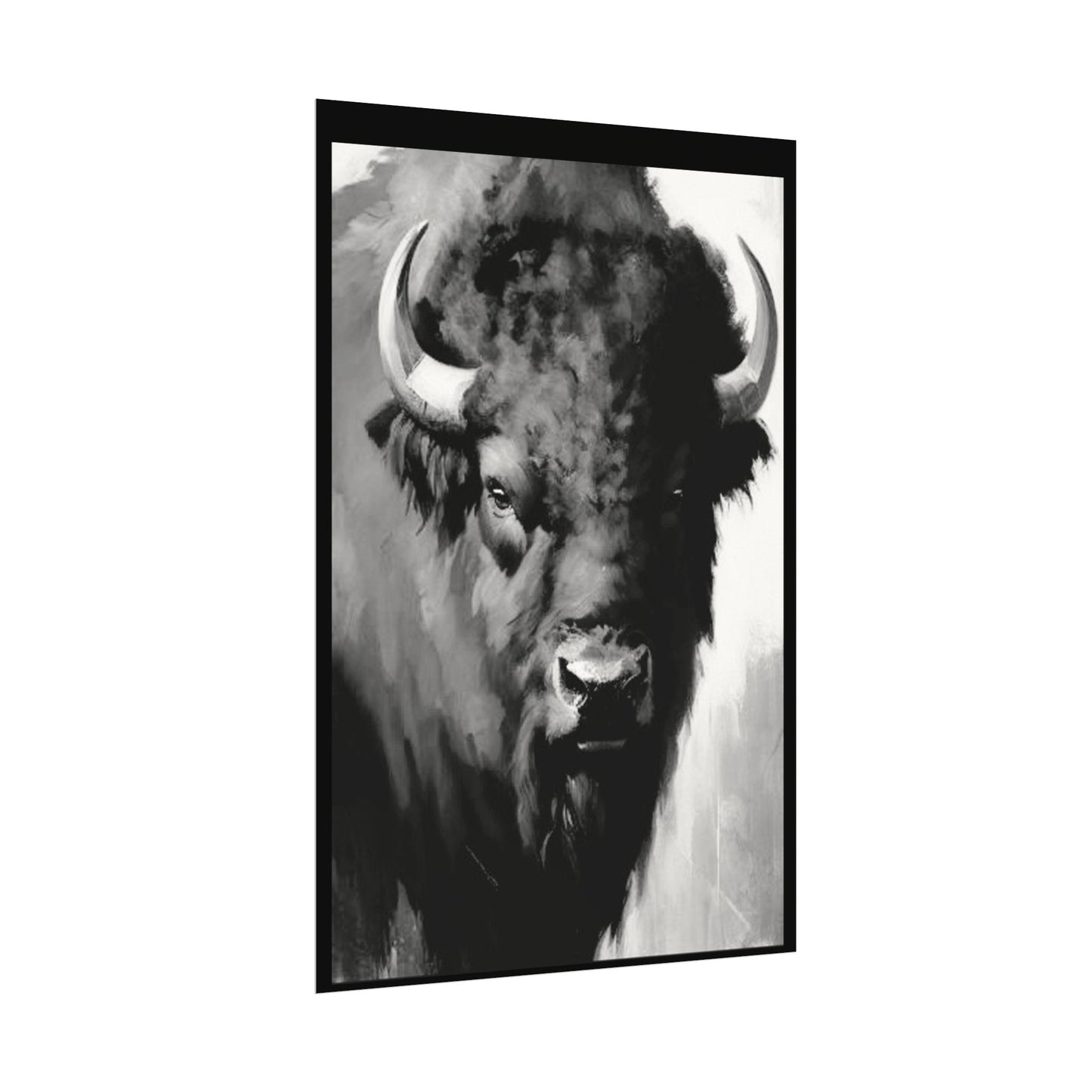 Buffalo Ridge – Western Textured Watercolor Matte Posters