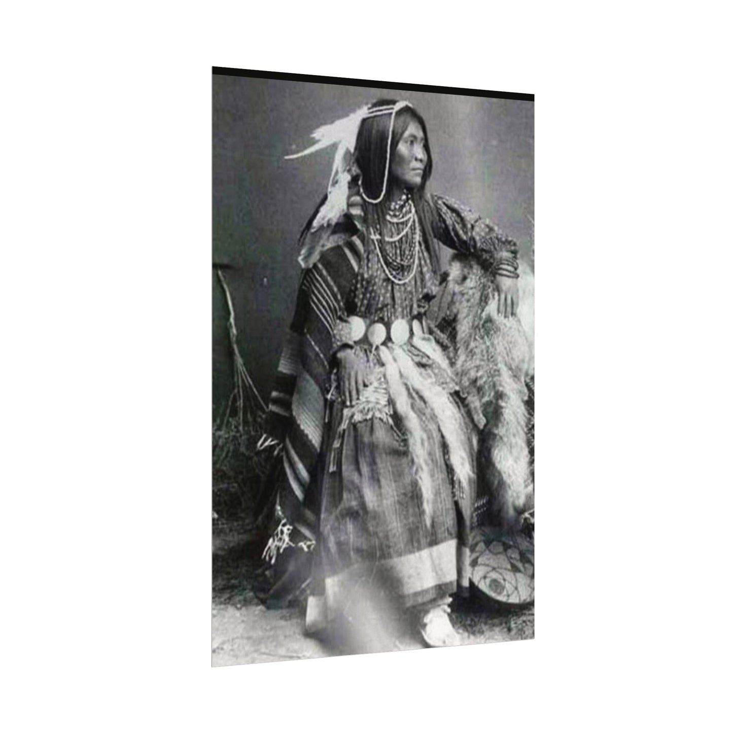 Courage & Strength – Western Textured Watercolor Matte Posters