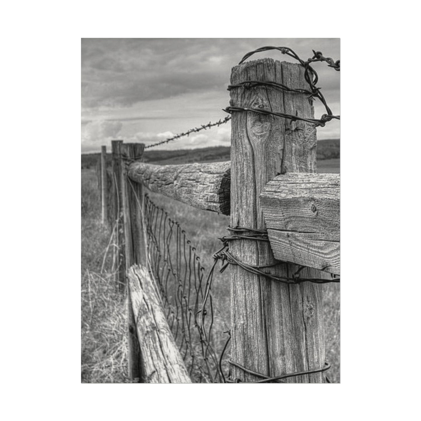 What Lies Between Frontiers– Western Textured Watercolor Matte Posters