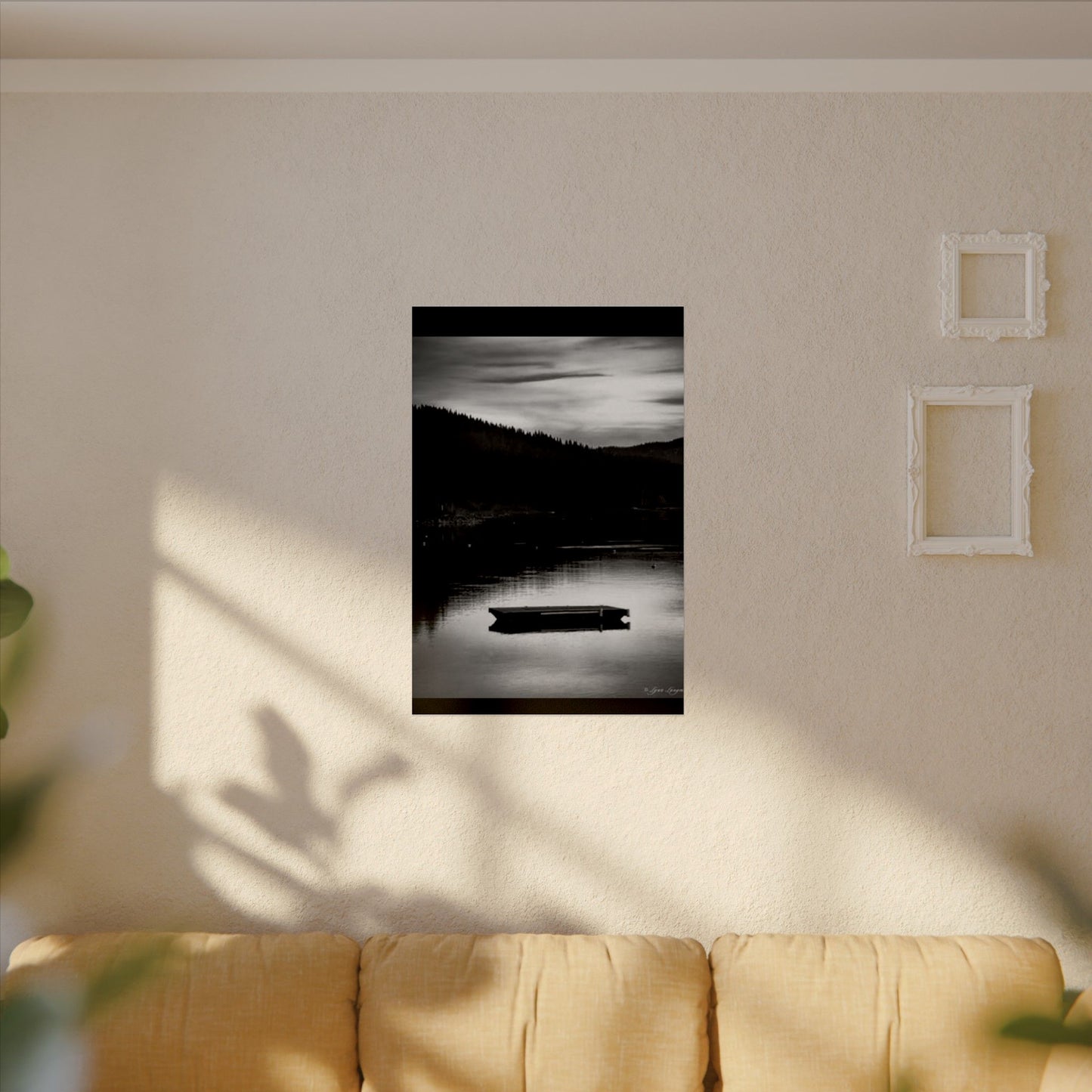 He Leads Me Beside Still Waters – Western Textured Watercolor Matte Posters