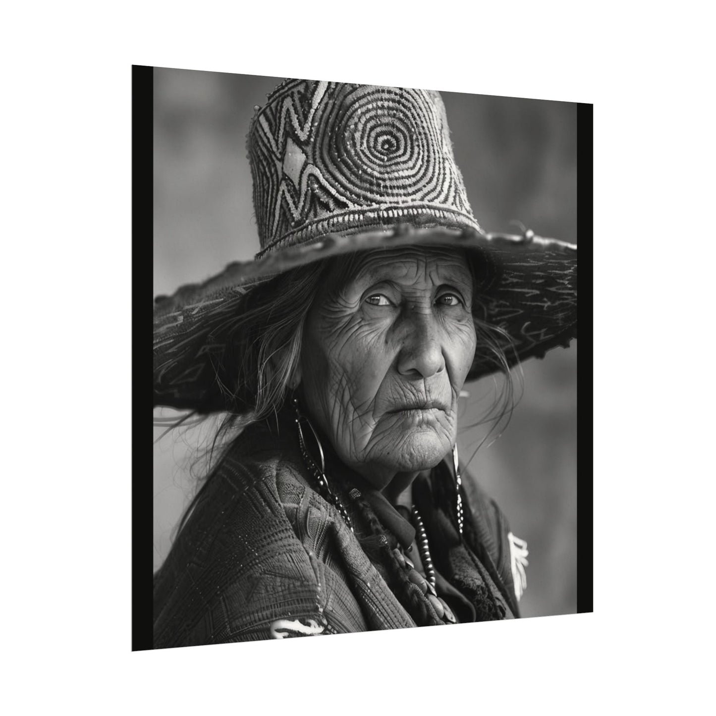 Eyes Of The Ancestors – Western Textured Watercolor Matte Posters