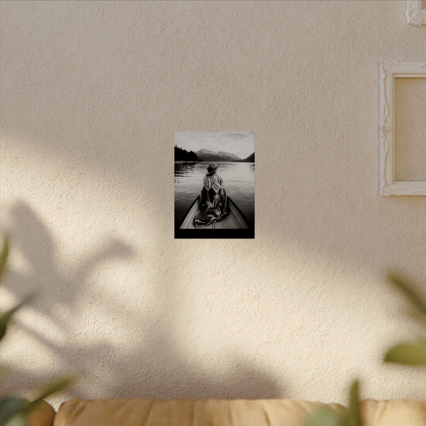 He Leads Me Beside Still Waters – Western Textured Watercolor Matte Posters