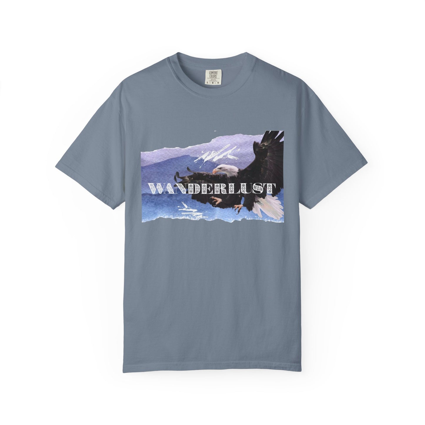 Soaring High Wildlife Adventure Tee Unisex Garment-Dyed T-shirt, Boho Nature Tee, Camping Shirt, Adventure Apparel, Gift for Wilderness Lovers, Angler Lover Giftd