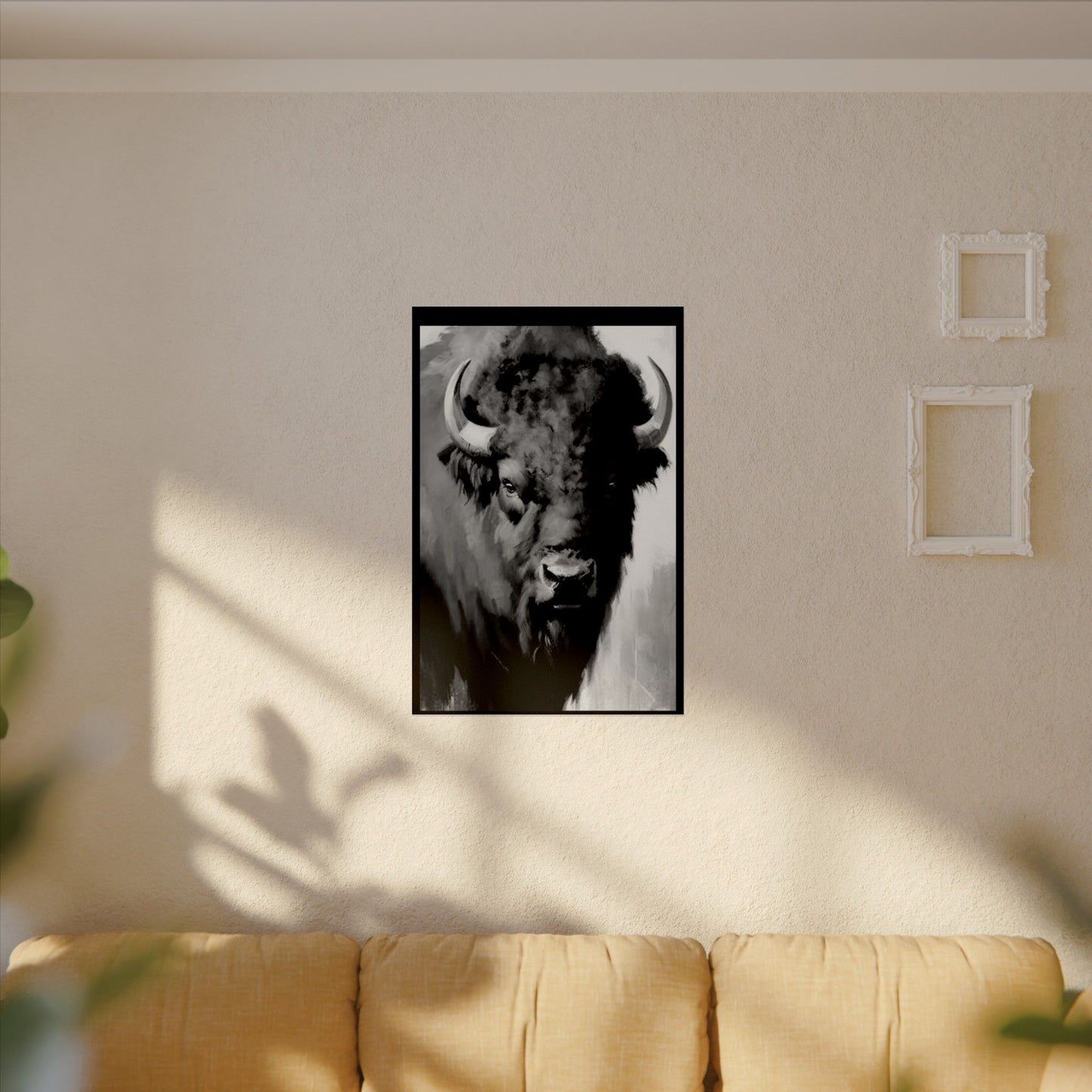 Buffalo Ridge – Western Textured Watercolor Matte Posters