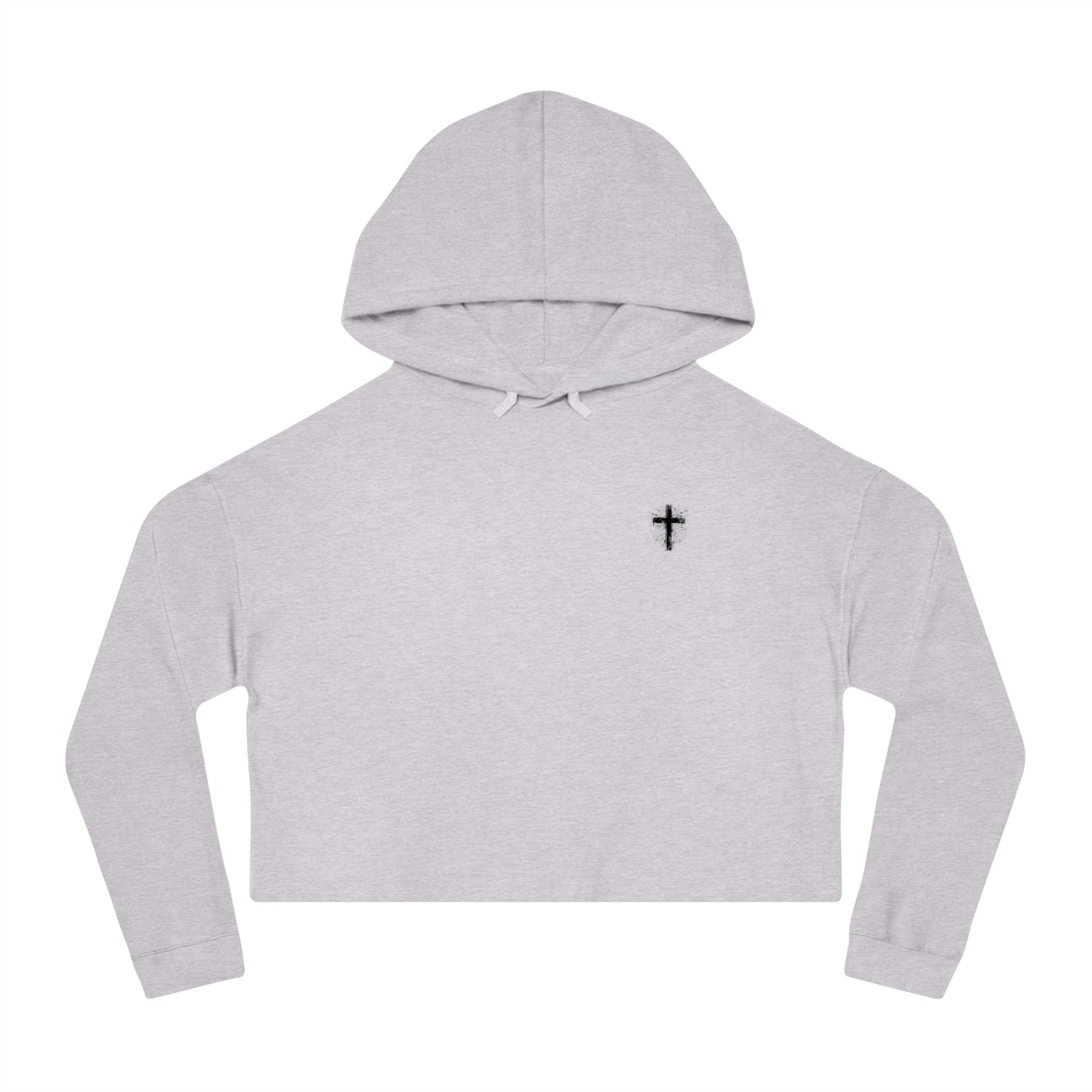 Cross Cropped Hoodie with Spiritual Designs, Casual Streetwear, Gift for Everyone, Boho Style, God is Love Sweatshirt