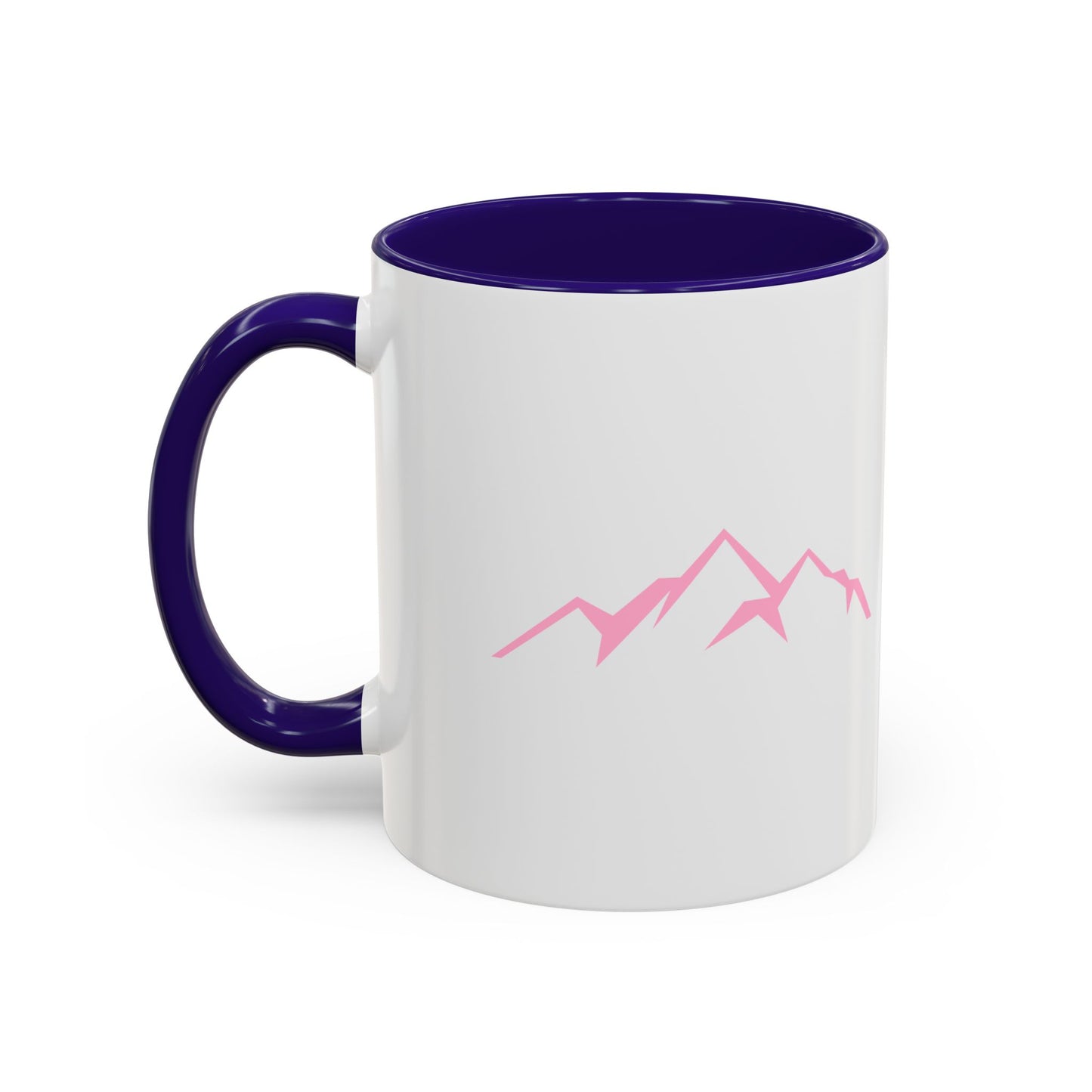 Mountain Vibes Mug | Colorful Coffee Mug | Artistic Drinkware | Gift for Nature Lovers | Hiking, Adventure, Pink Mountains