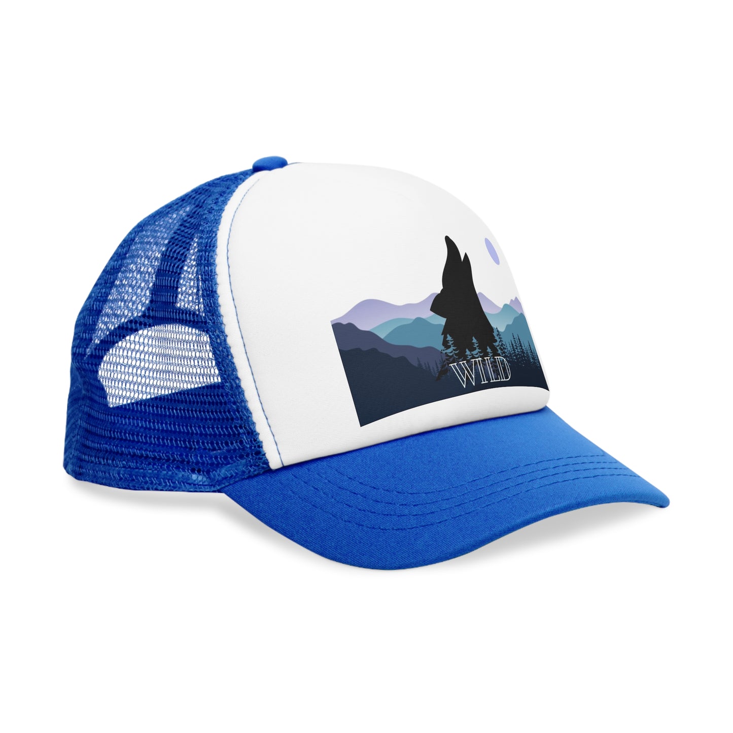 Howling Wolf, Retro Trucker Hat, His & Her Nature Lovers Gifts , Outdoor Accessory, Beer Lover Gift, Summer BBQ Essential