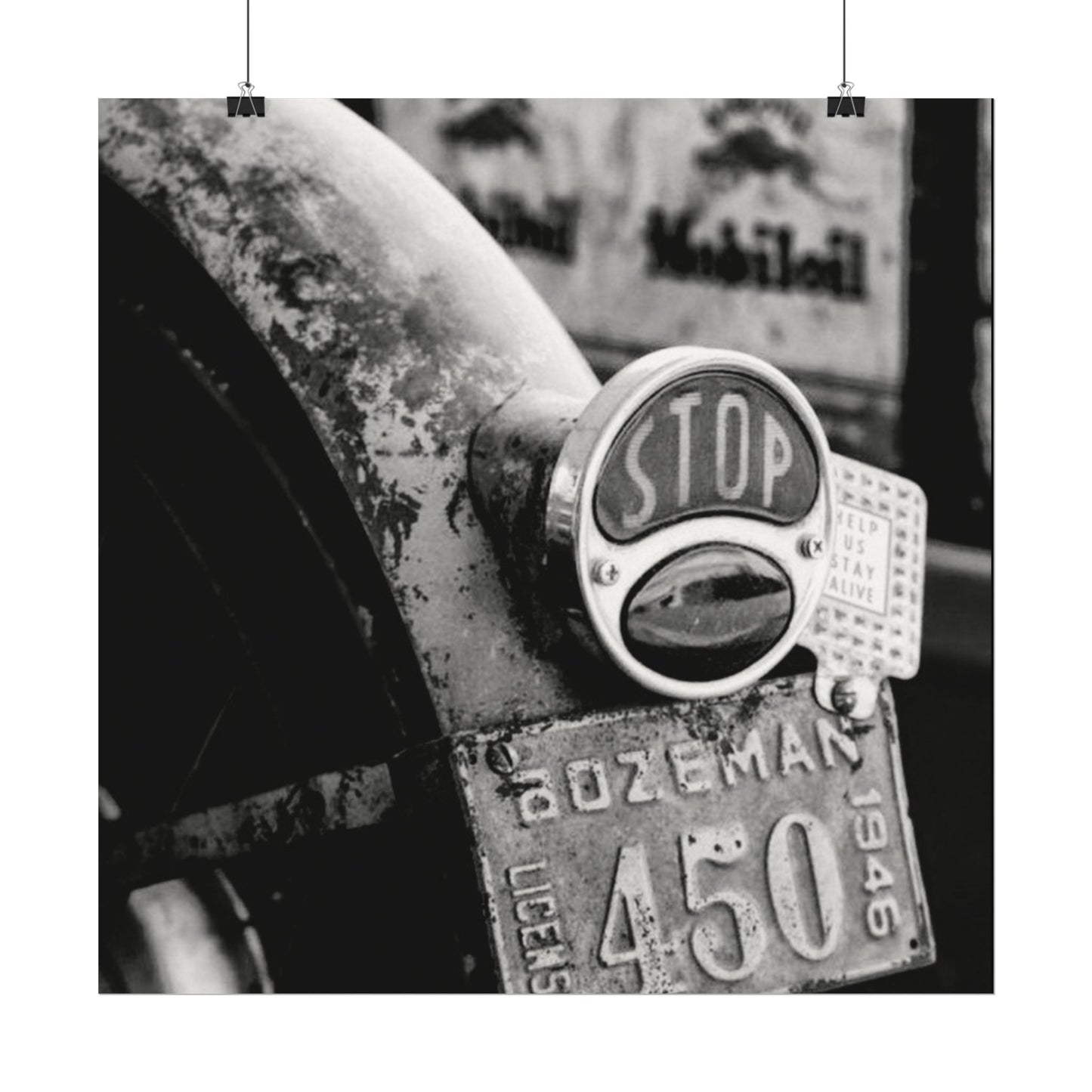 Motor Head Metal – Western Textured Watercolor Matte Posters