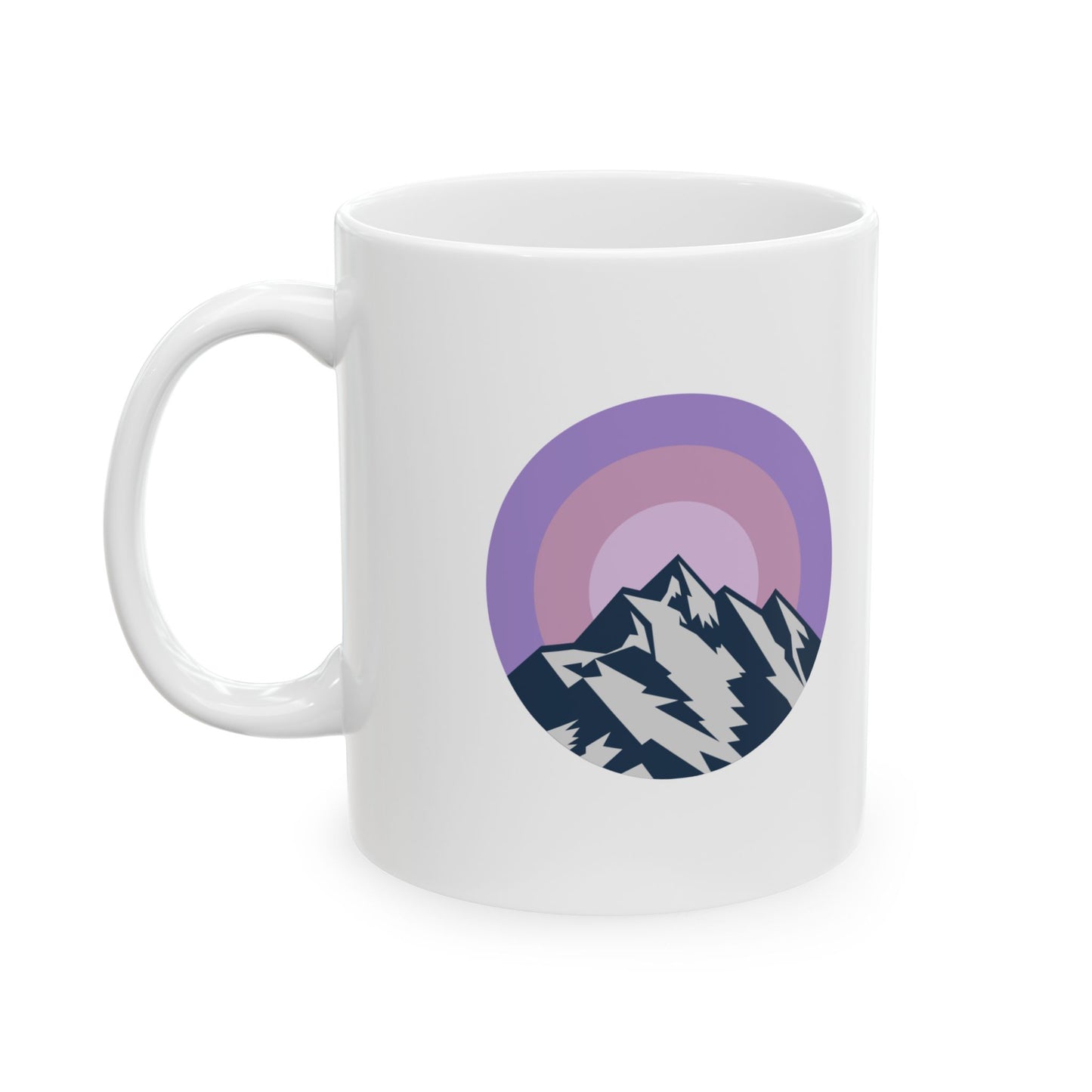 Mountain Sunrise Ceramic Mug | Perfect for Nature Lovers, Coffee Enthusiasts, Gift for Hikers, Adventure Decor, Eco-Friendly