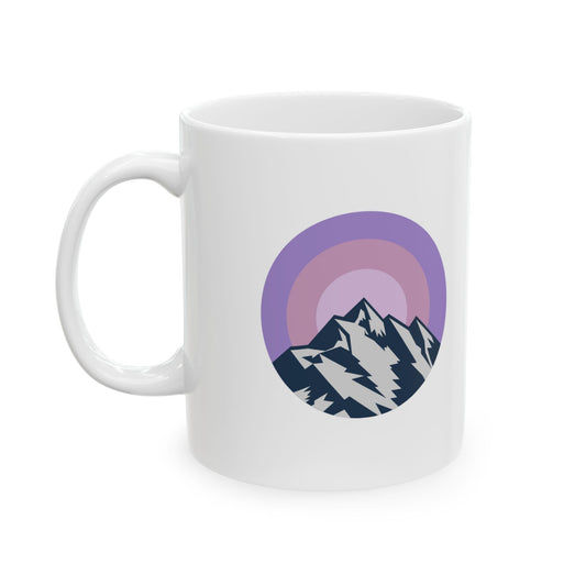 Mountain Sunrise Ceramic Mug | Perfect for Nature Lovers, Coffee Enthusiasts, Gift for Hikers, Adventure Decor, Eco-Friendly