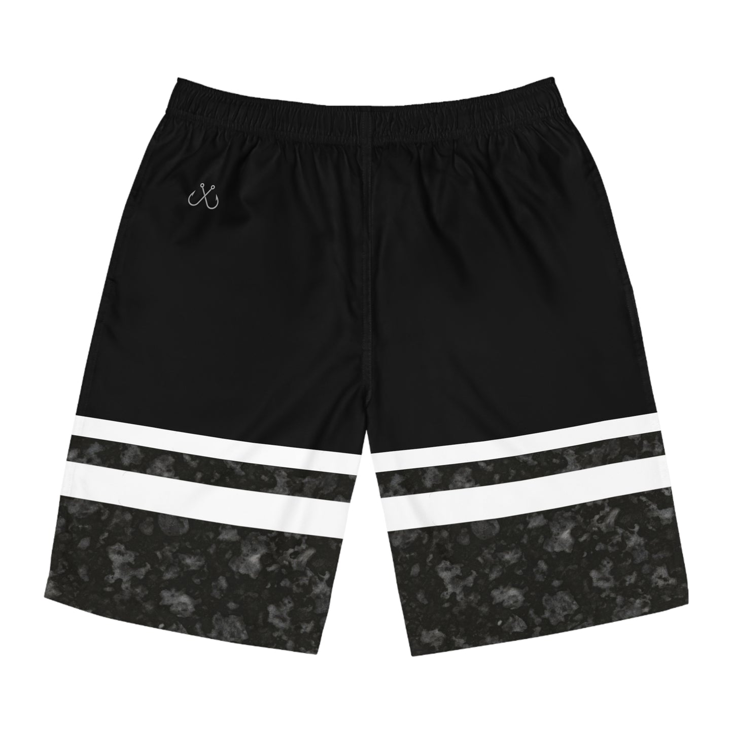 Volcanic Rock Men's Ocean-Inspired Board Shorts, Swimwear for Beach Days, Summer Vacations, Pool Parties, Surfing Attire, Water Sports