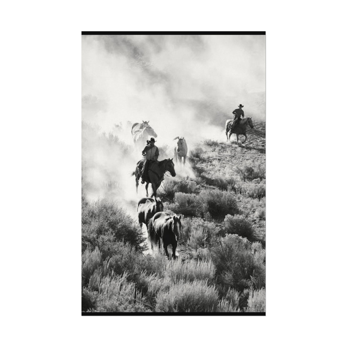 The Dusty Range – Western Textured Watercolor Matte Posters