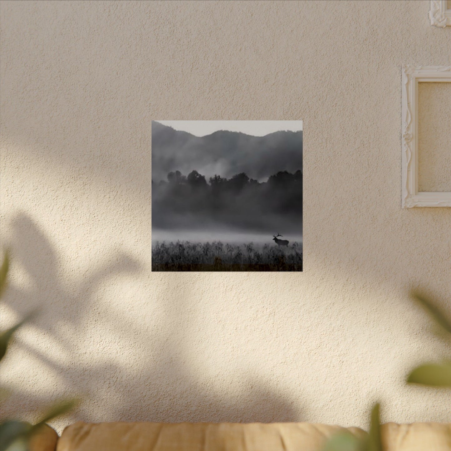 Foggy High Country– Western Textured Watercolor Matte Posters