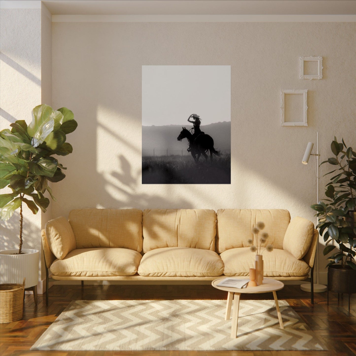 Timeless Beauty – Western Textured Watercolor Matte Posters