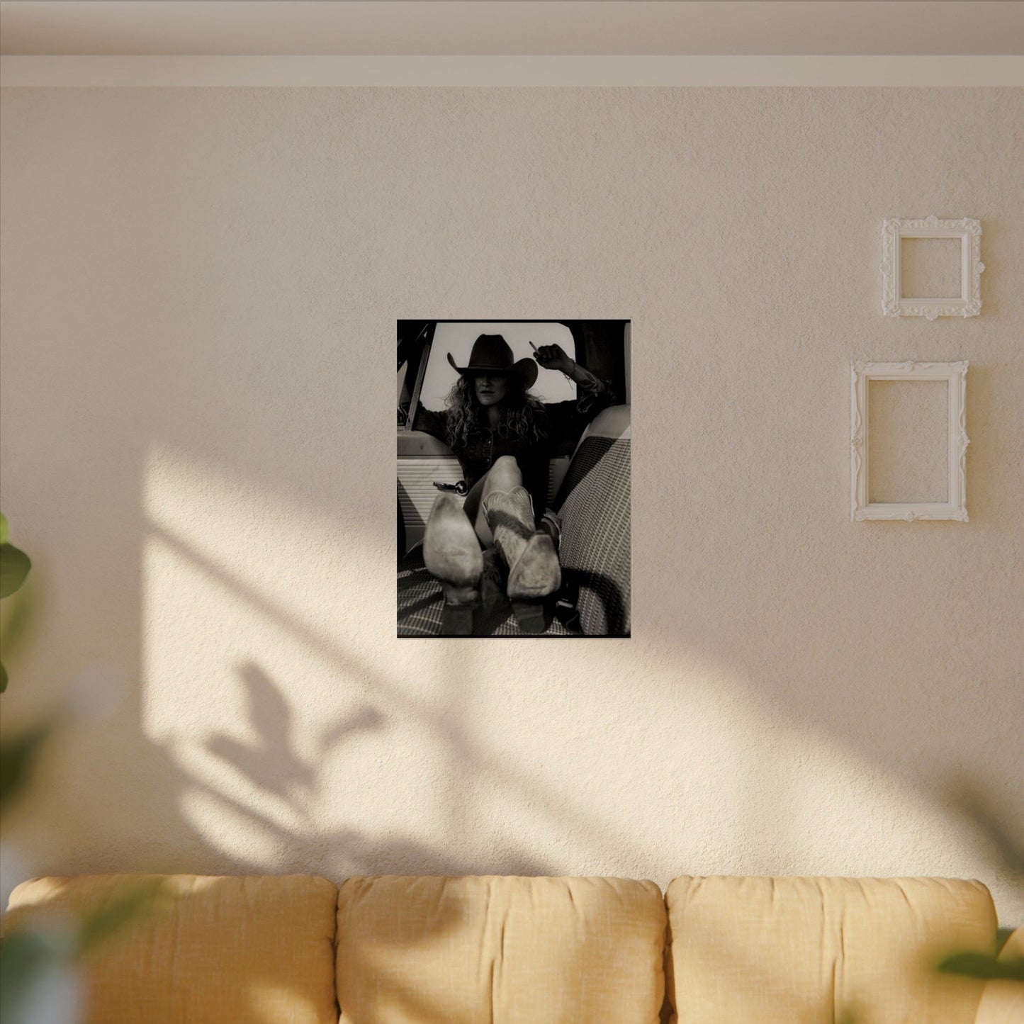 Whiskey Kissed Trouble – Western Textured Watercolor Matte Posters