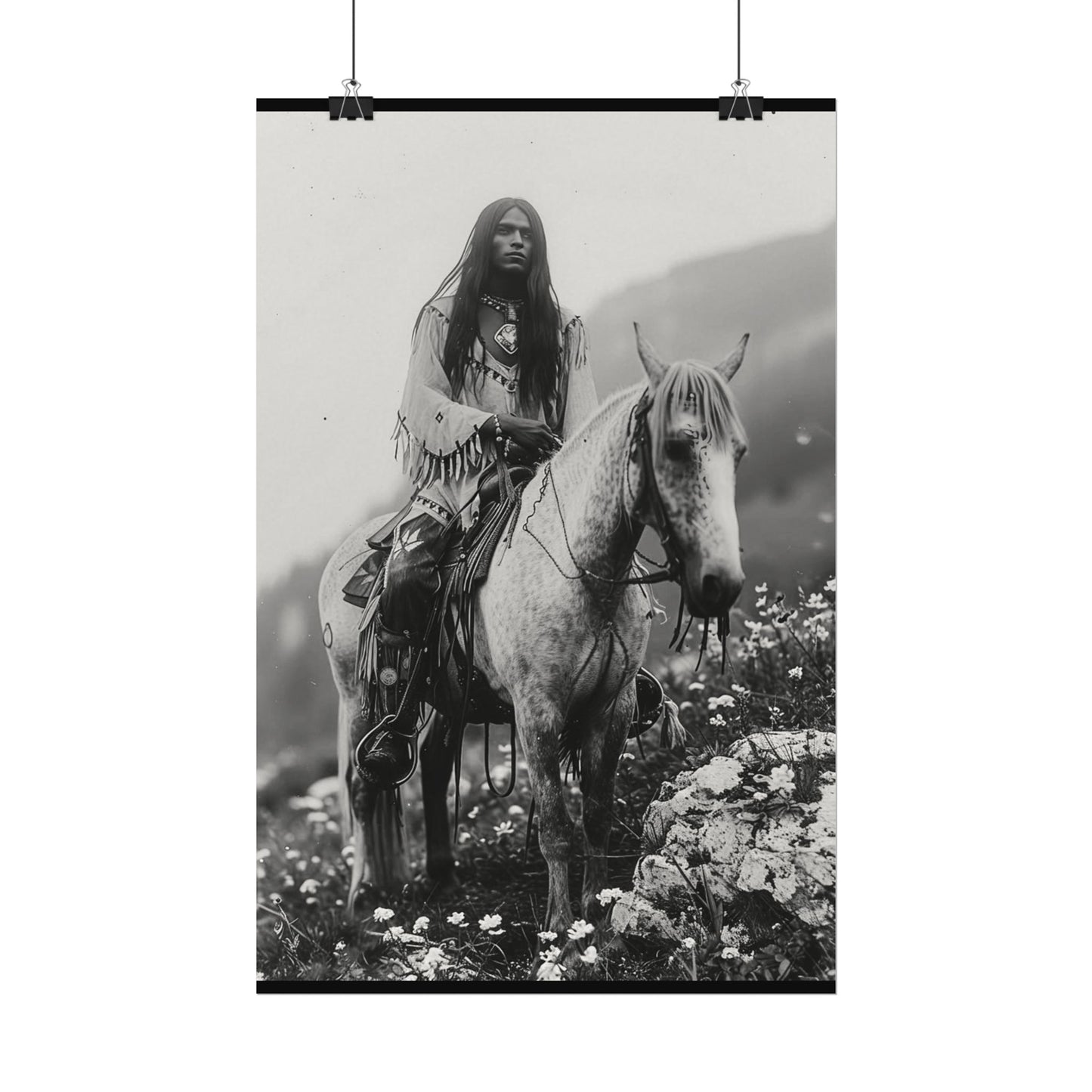 Ancestors Horizon – Western Textured Watercolor Matte Posters