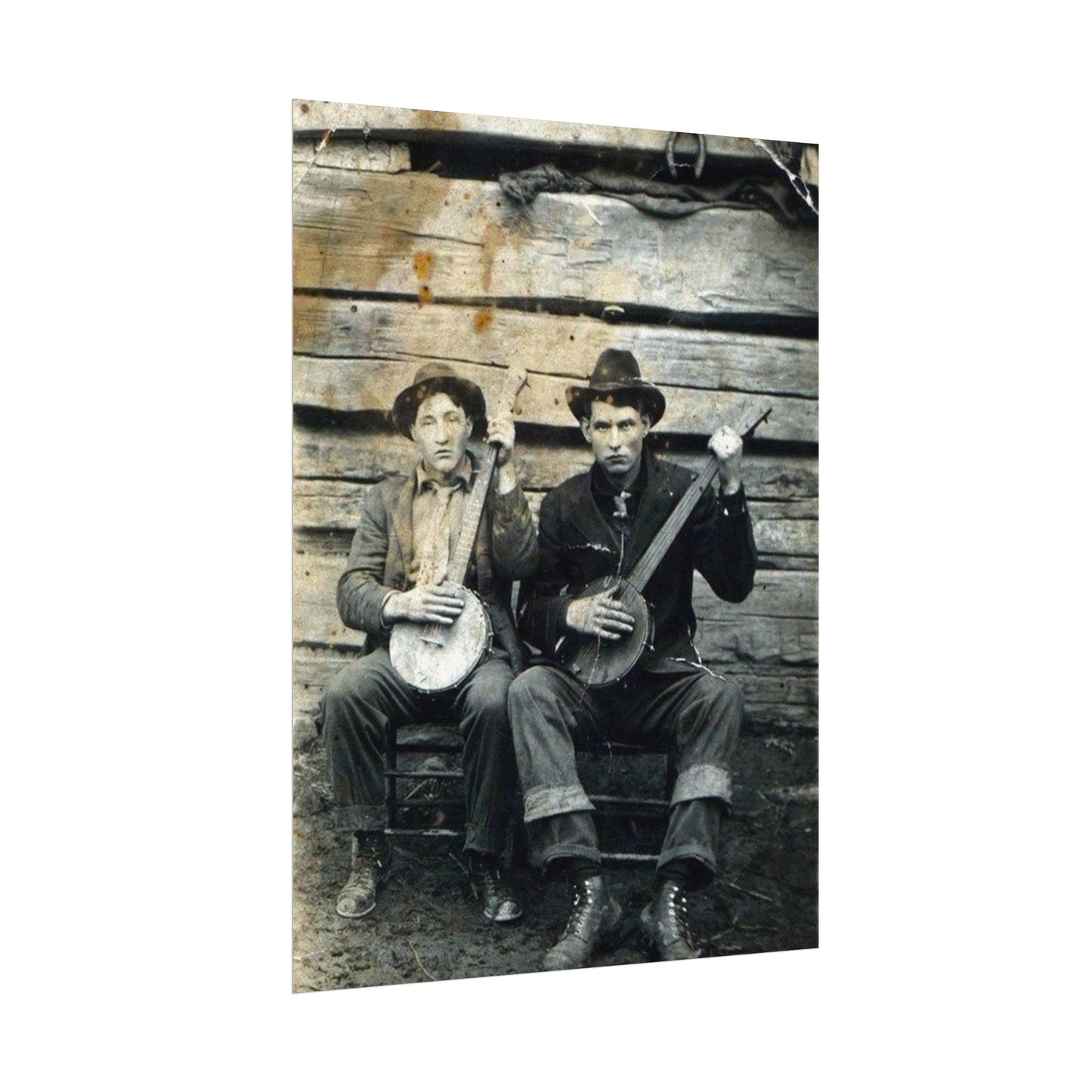 Mountain Music – Western Textured Watercolor Matte Posters