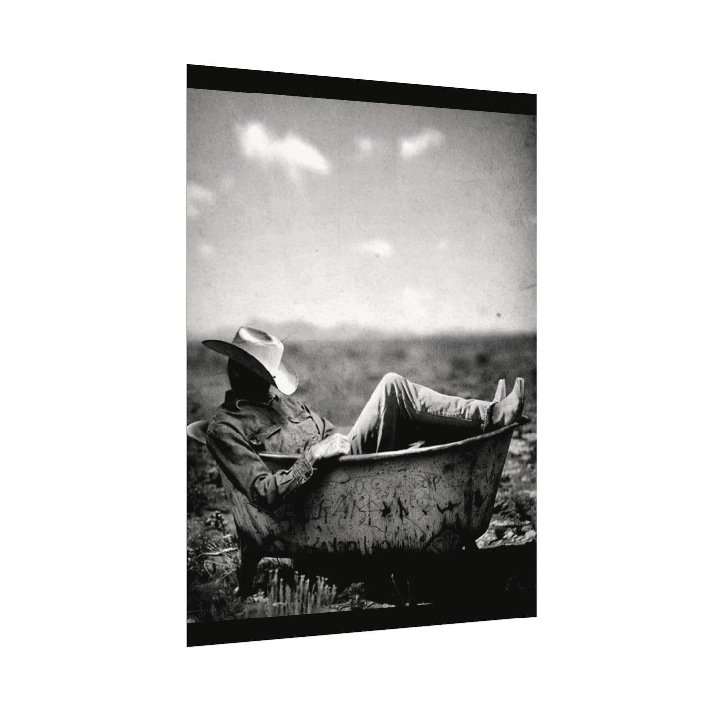 Washed & Weathered – Western Textured Watercolor Matte Posters