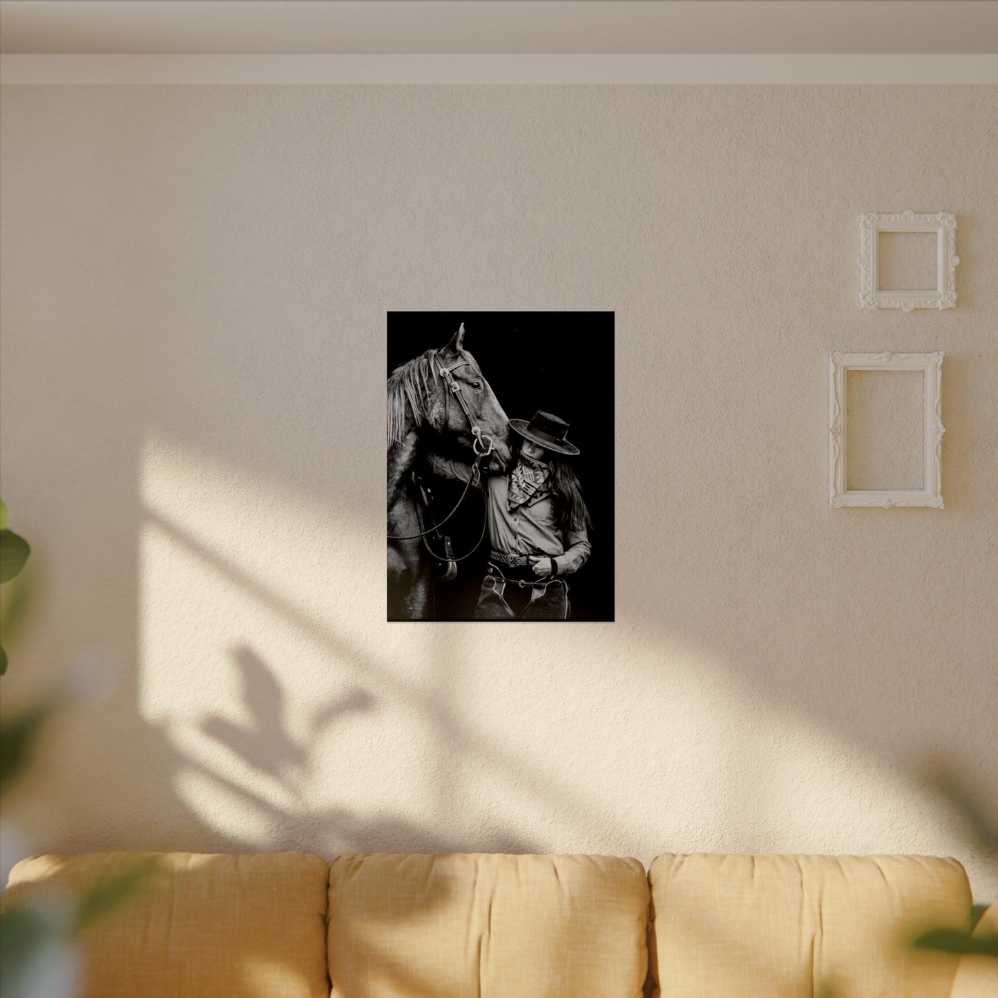 A Whisper Between Friends  – Western Textured Watercolor Matte Posters