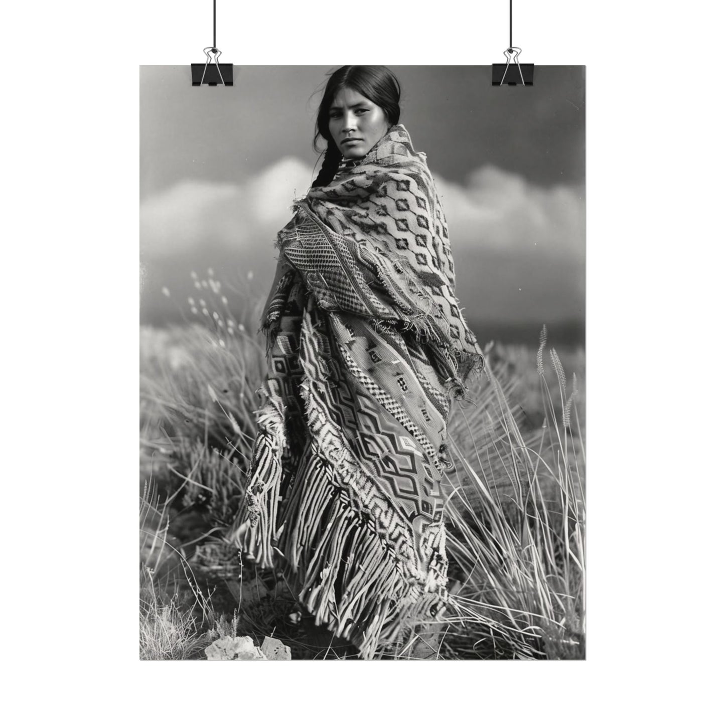 The Wind Calls Her By Name – Western Textured Watercolor Matte Posters