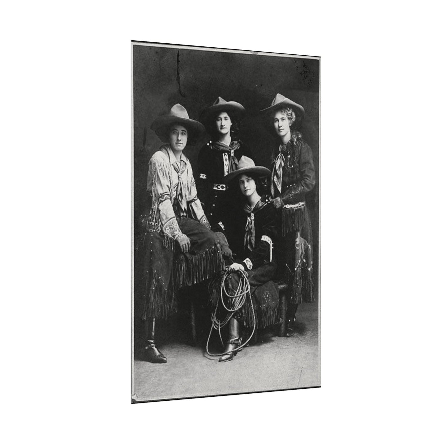 Daughters Of The Frontier – Western Textured Watercolor Matte Posters