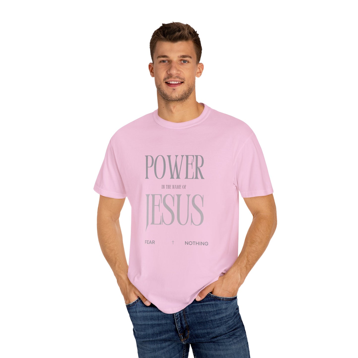 Faith-Inspired Jesus Unisex T-shirt, Power in the Name of Jesus Tee, Christian Apparel, Inspirational Gift, Religious T-shirt