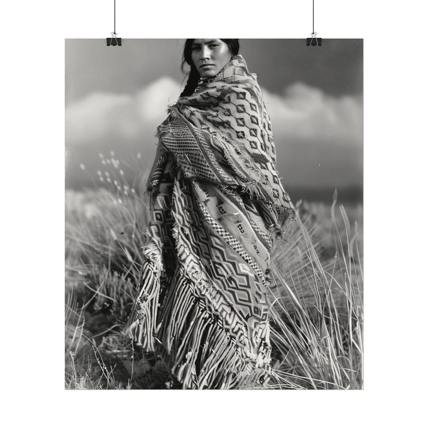 The Wind Calls Her By Name – Western Textured Watercolor Matte Posters