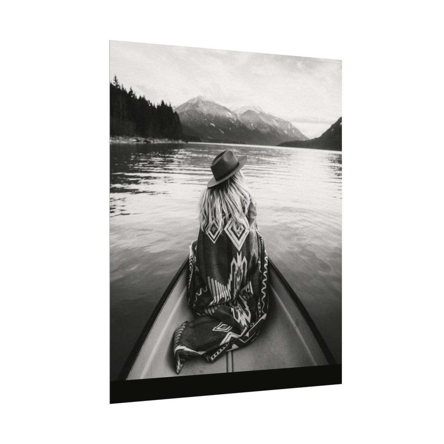He Leads Me Beside Still Waters – Western Textured Watercolor Matte Posters