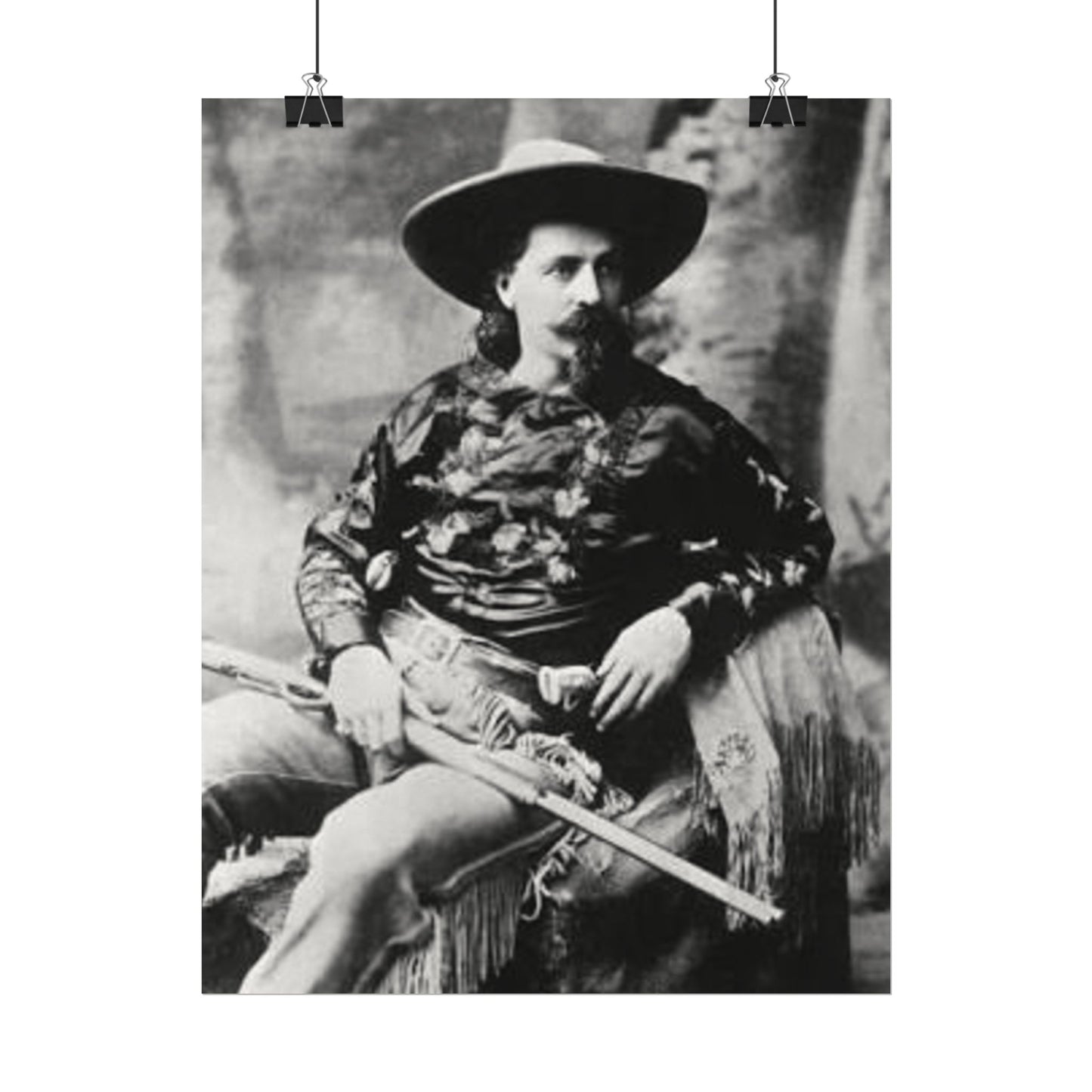 Wild Bill – Western Textured Watercolor Matte Posters