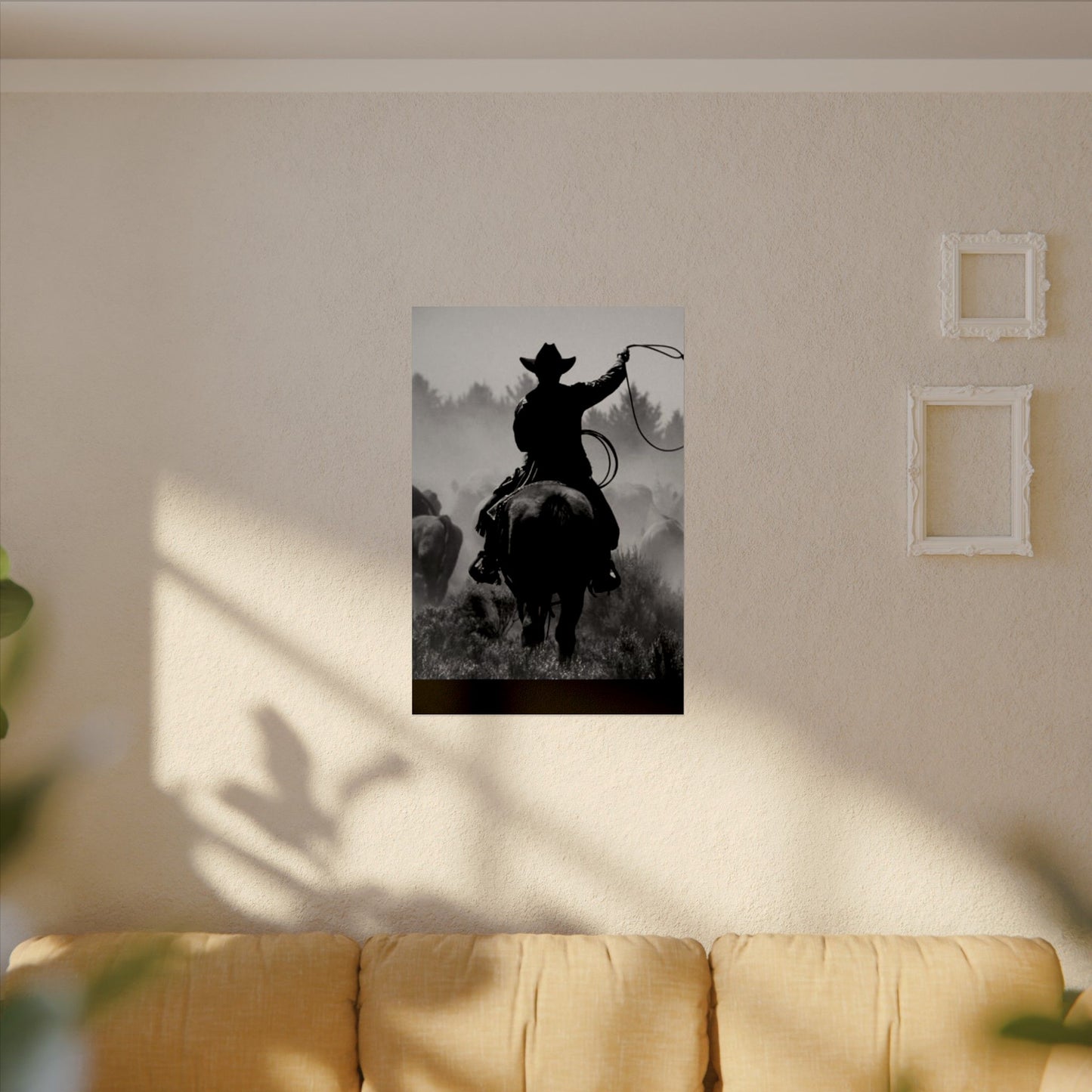 Bones Of The West  – Western Textured Watercolor Matte Posters