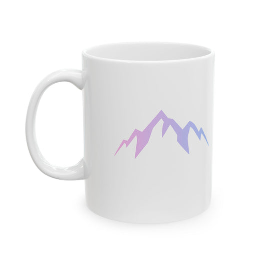 Mountain Vibes Ceramic Mug Perfect for Coffee & Tea, Gift for Nature Lovers Great for Hiking Enthusiasts