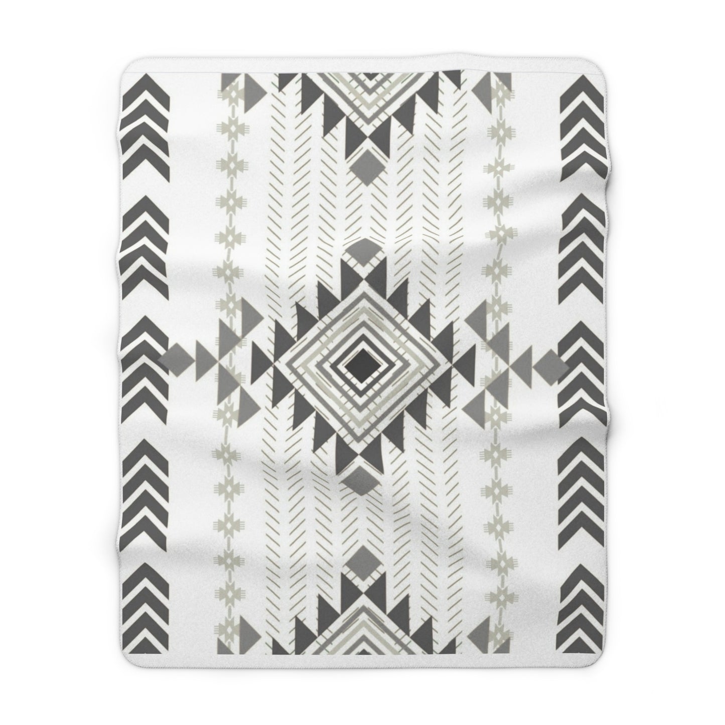 Jordan Sherpa Fleece Blanket - Modern Tribal Design, Perfect for Home Decor, Gift for Him/Her, Winter Warmth, Beach Blanket