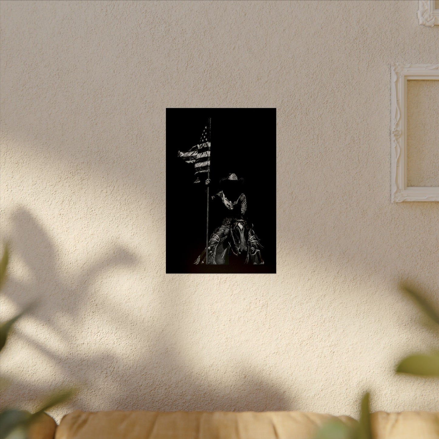 Star Spangled Elegance – Western Textured Watercolor Matte Posters